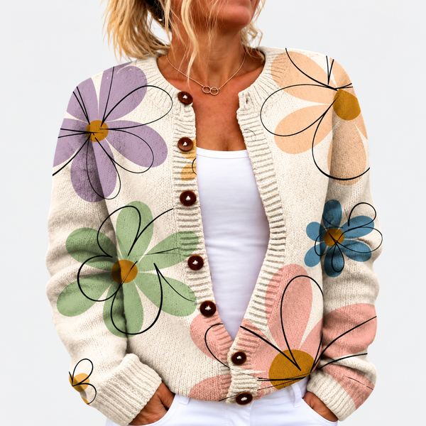 Mea – Cardigan mit Blumenmuster