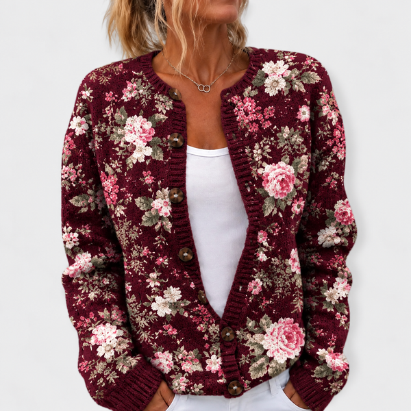 Juna – Blumenmuster-Cardigan mit Komfort