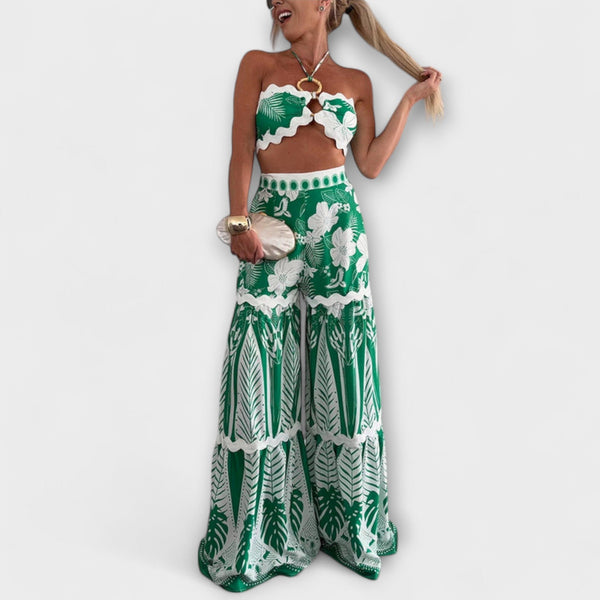 Zella - Cassie Ric Rac Trim Halter Ring Set