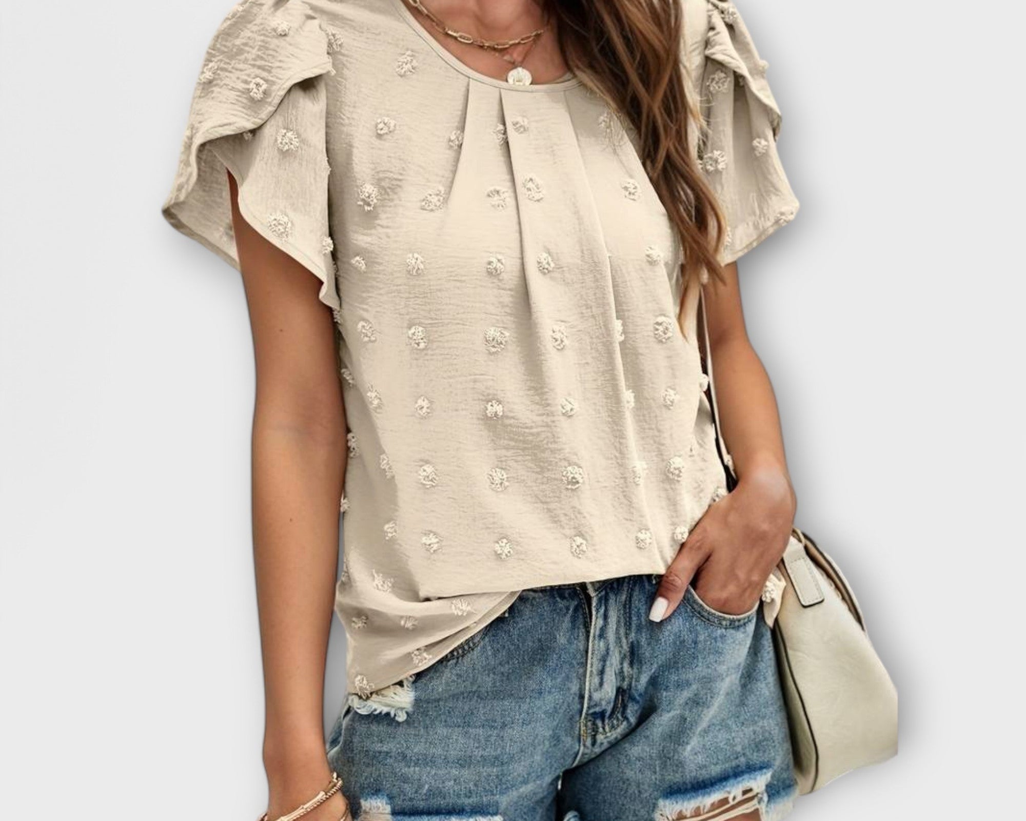 Charlotte - Die perfekte Polka-Dot-Bluse