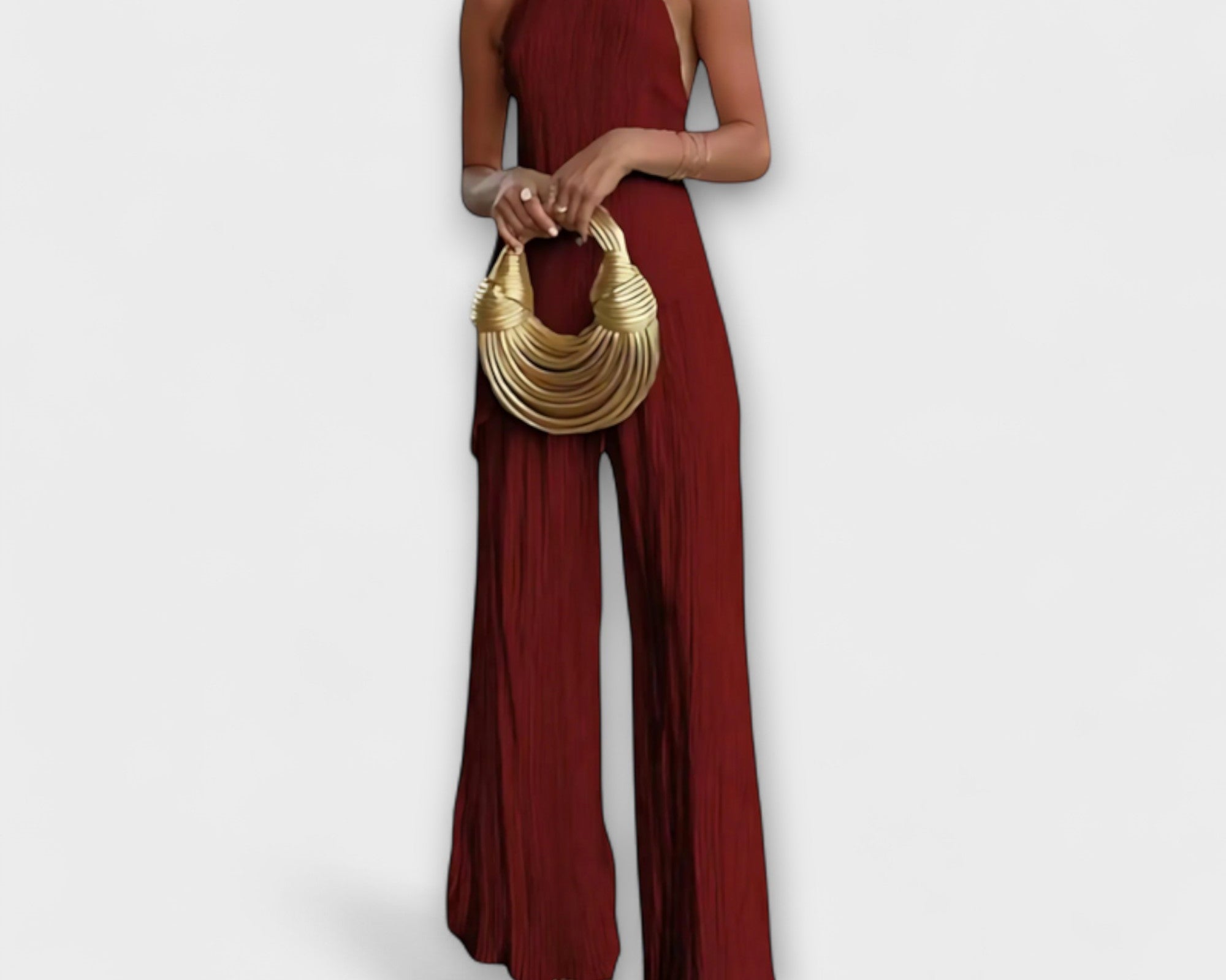 Pilarica - Elegantes plissiertes asymmetrisches Set