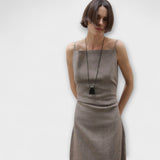 Clara - Fliessendes Maxikleid aus Leinenmischung