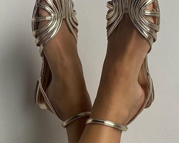Salome | Schmuck-Sandalen mit Riemchen