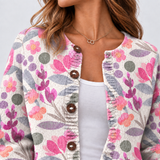 Lina – Cardigan mit Wiesen-Print