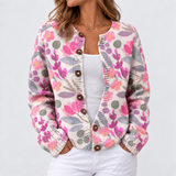 Lina – Cardigan mit Wiesen-Print