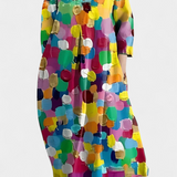 Ana - Fliessendes Kleid mit Muster
