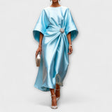 Luxe Shimmer Satin Langkleid