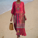 Langes, fliessend-elegantes und bequemes Kleid