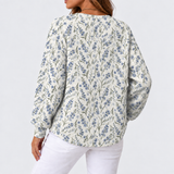 Mira – Blumen-Cardigan aus Wollmischung