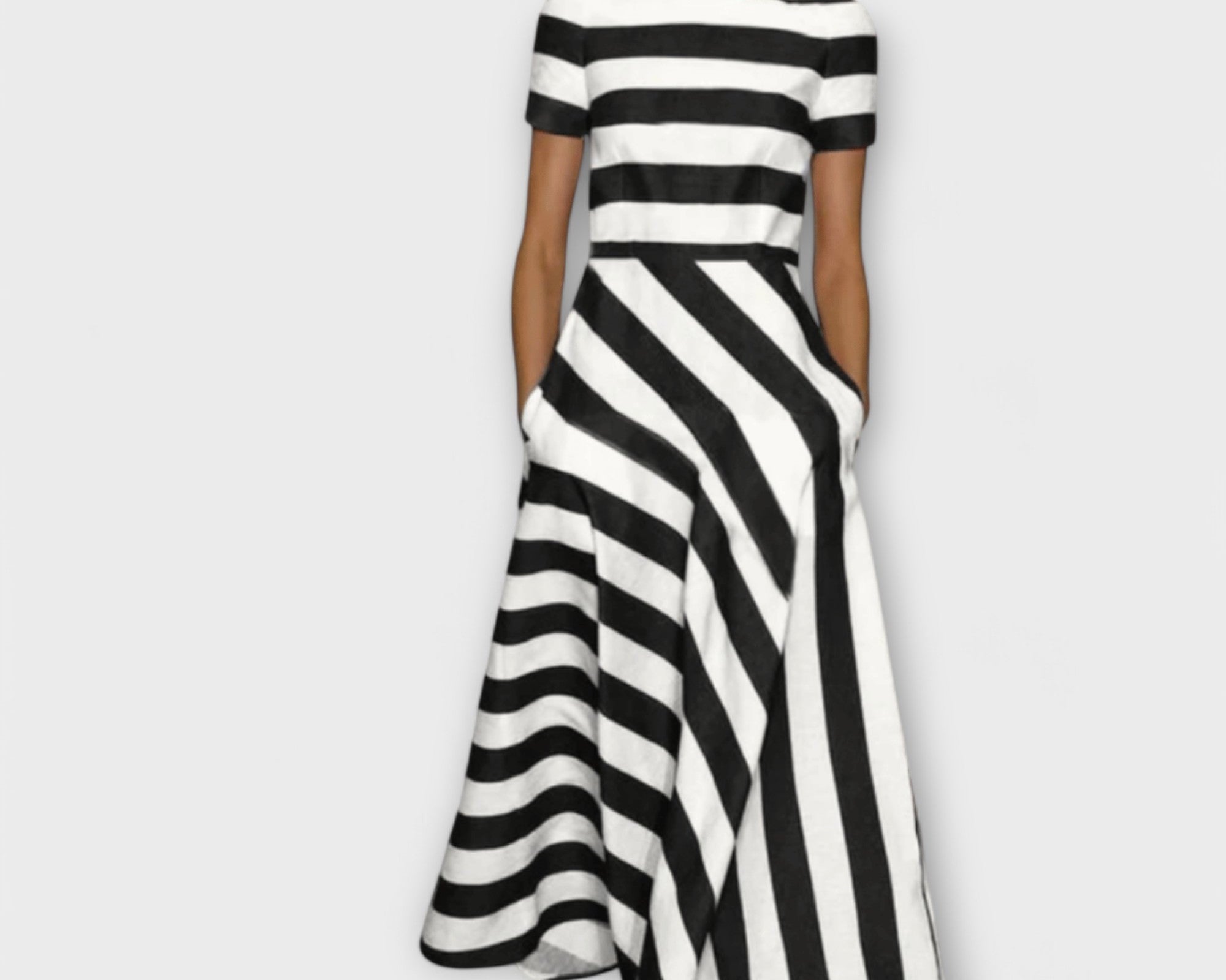 Janell - gestreiftes Maxikleid
