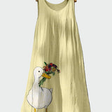 Kleid mit Entenmotiv