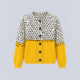 Elin – Lässige Strickjacke mit Blumenmuster