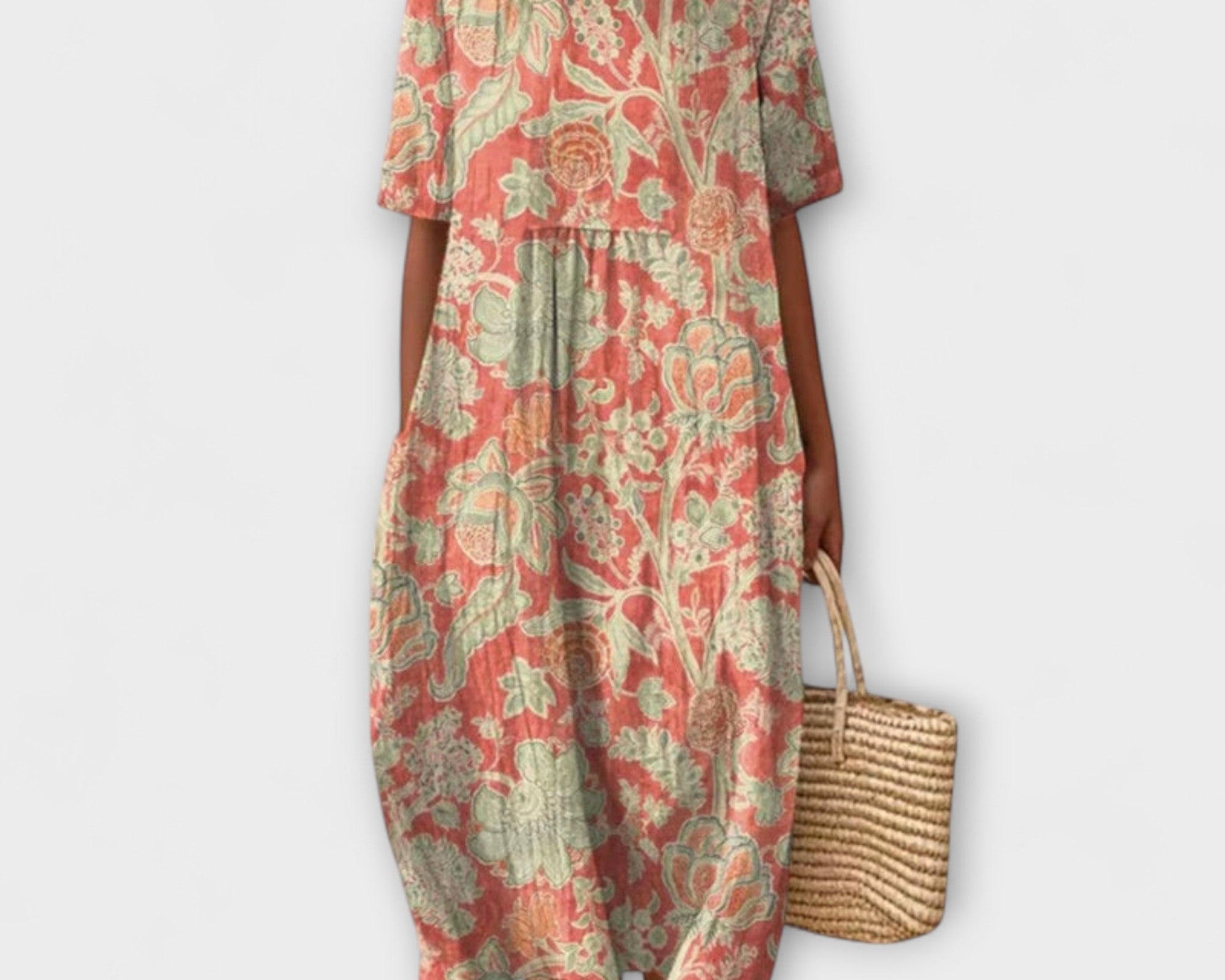 Thaleia – Midi-Kleid im floralen Vintage-Design