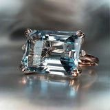 Classic Vintage Ring mit blauem Stein