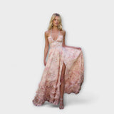 Luzie - Chic Langes Fliessendes Kleid