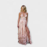 Luzie - Chic Langes Fliessendes Kleid