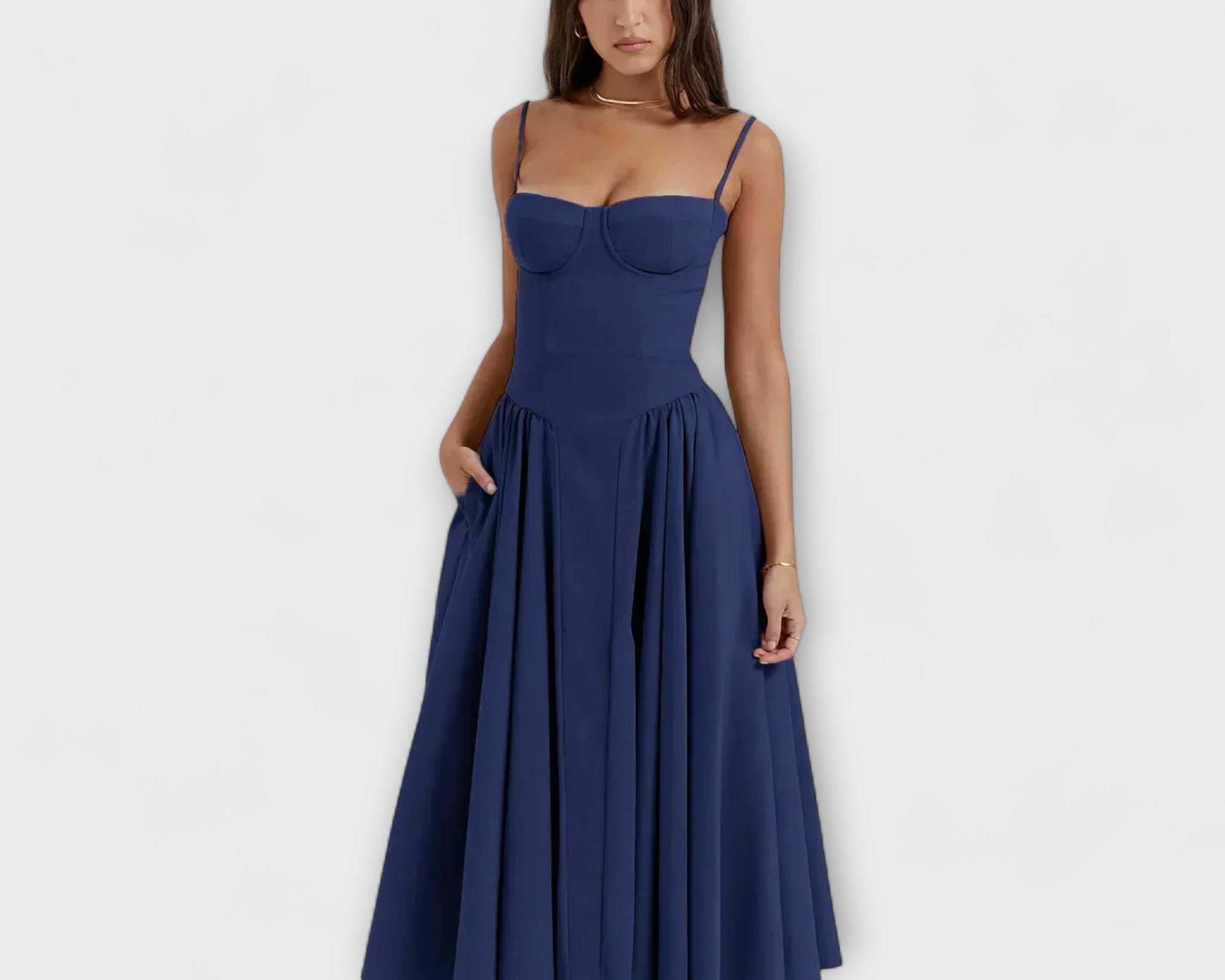 Rosalie - Verfeinertes ärmelloses Korsettkleid