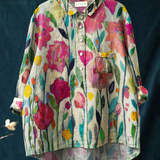 Regula | Lässiges Damen-T-Shirt im Vintage-Stil mit Blumenmuster