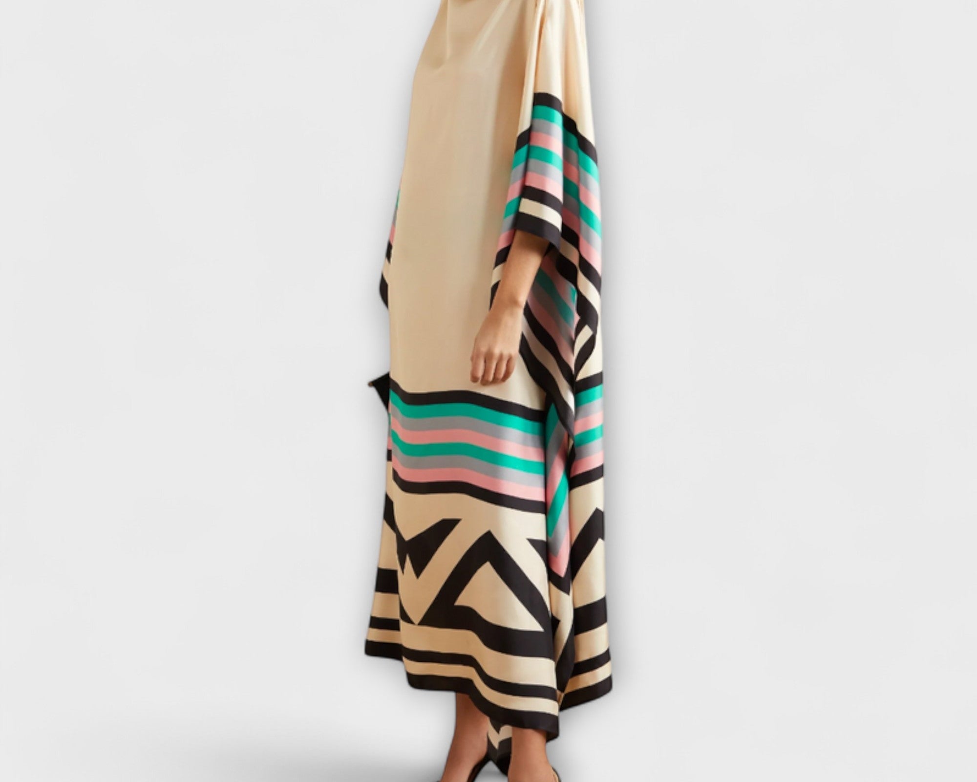 Elenora - Locker geschnittener geometrischer Kaftan