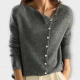 Isabelle - Basic Pullover mit langen Ärmeln und Knöpfen