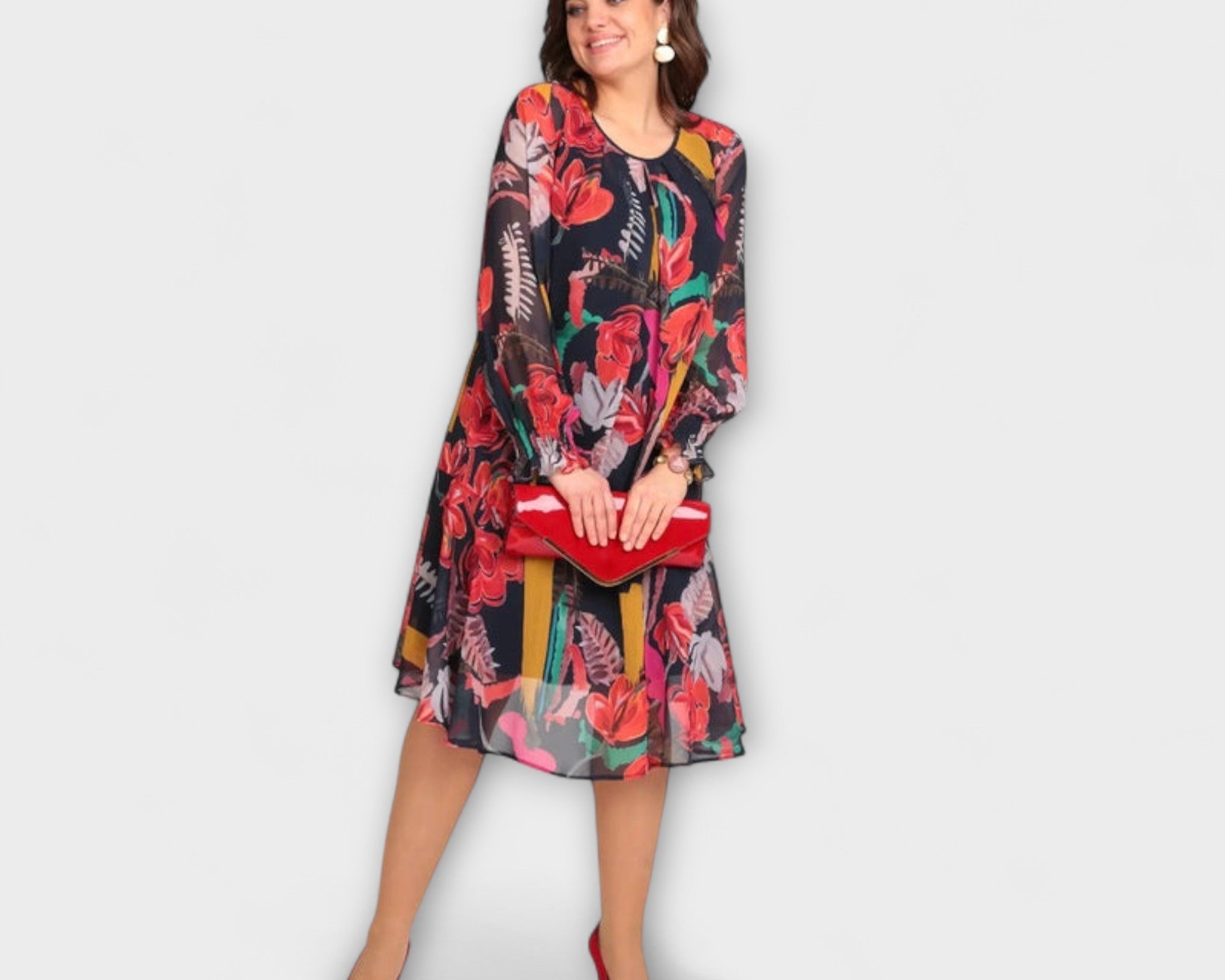 Caroline - Elegantes Plus-Size-Kleid für ultimativen Komfort