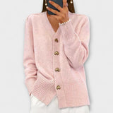 Marij – Damen-Pullover mit V-Ausschnitt im Vintage-Look