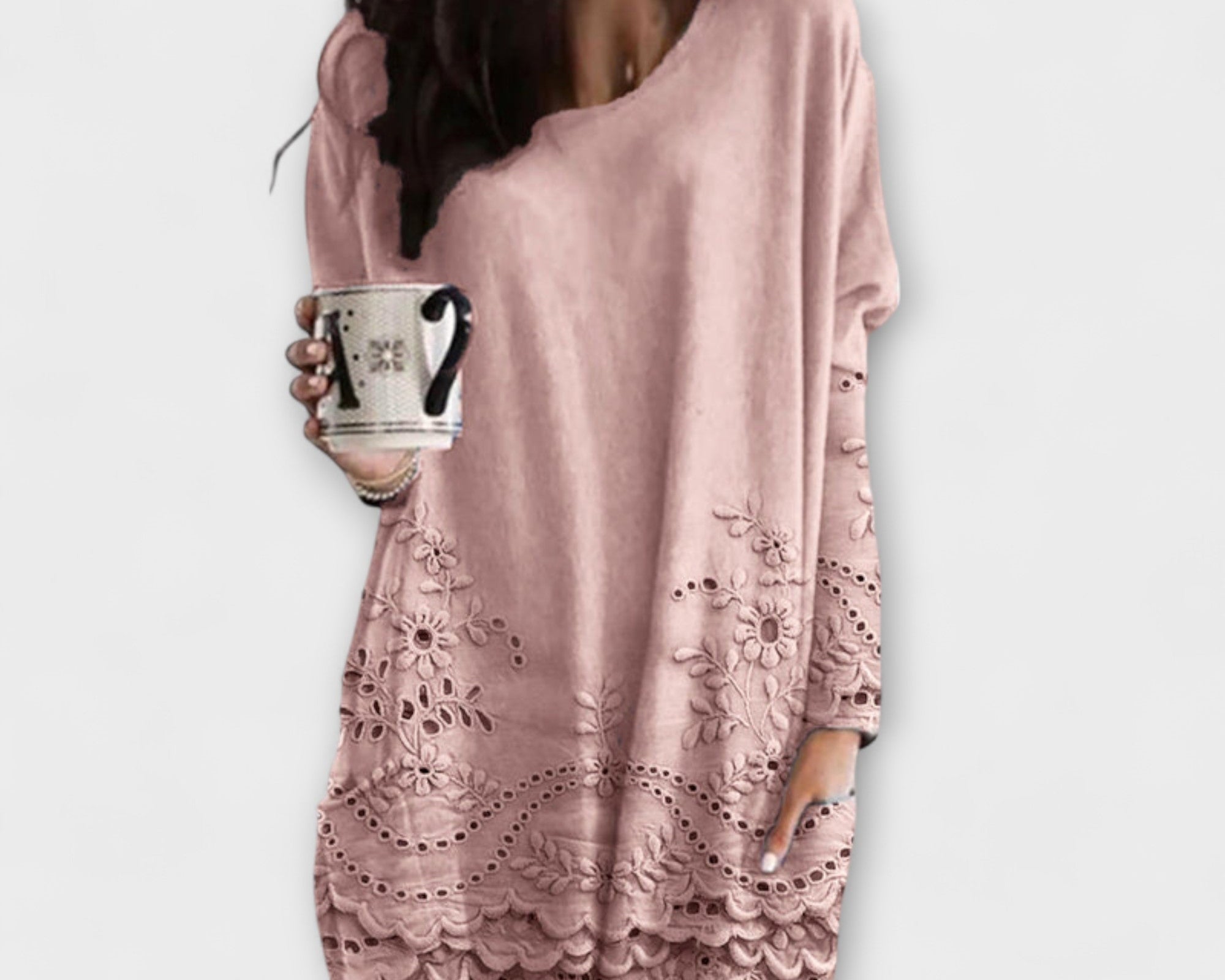Riley – Bedruckter Pullover Mit Stickerei