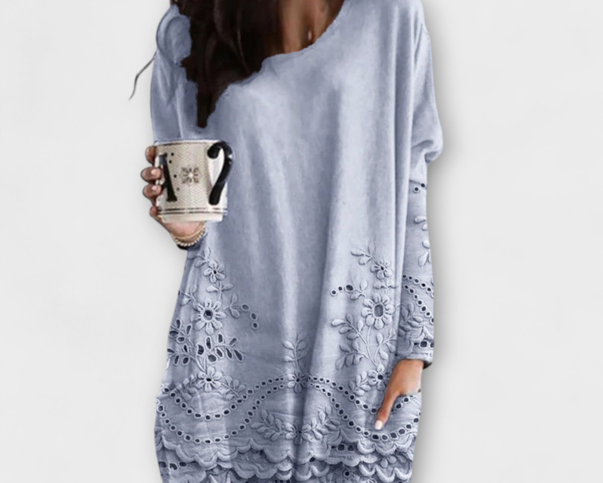 Riley – Bedruckter Pullover Mit Stickerei