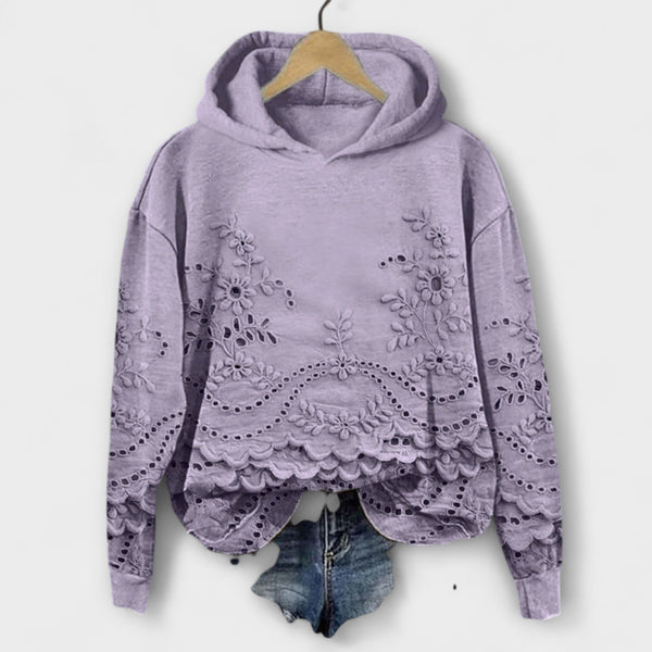 Grace – Vintage Hoodie Mit Blumenprint