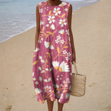 Bequemes Sommerkleid Ärmellos