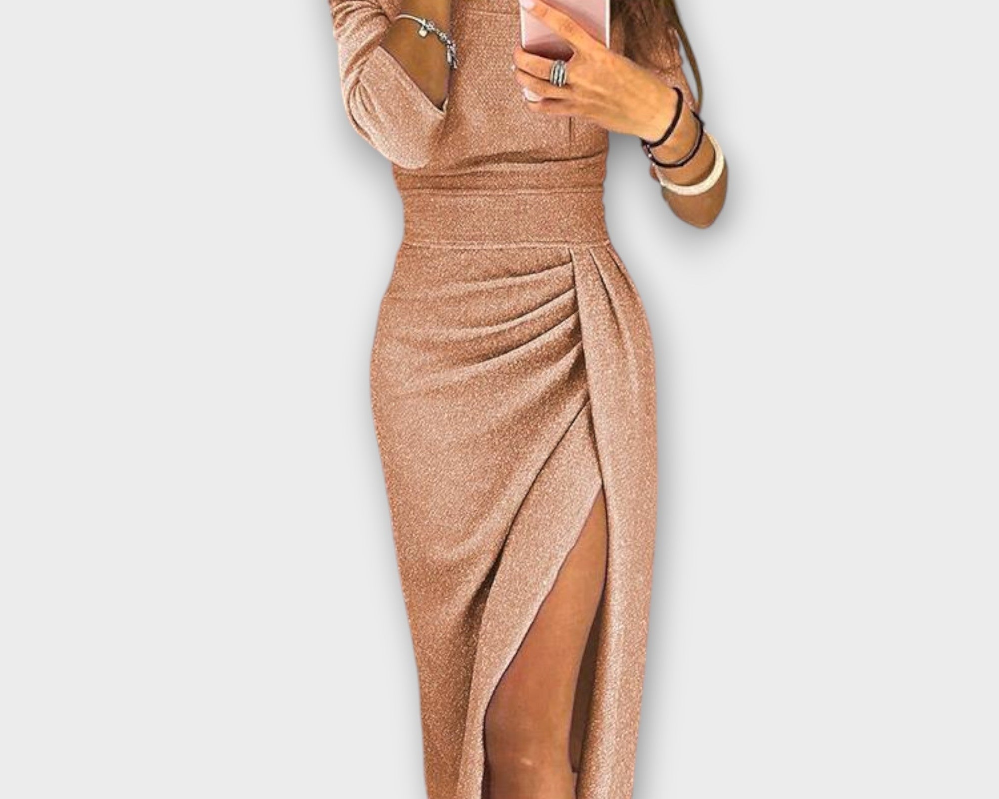 Lena - Elegantes Off-Shoulder Kleid