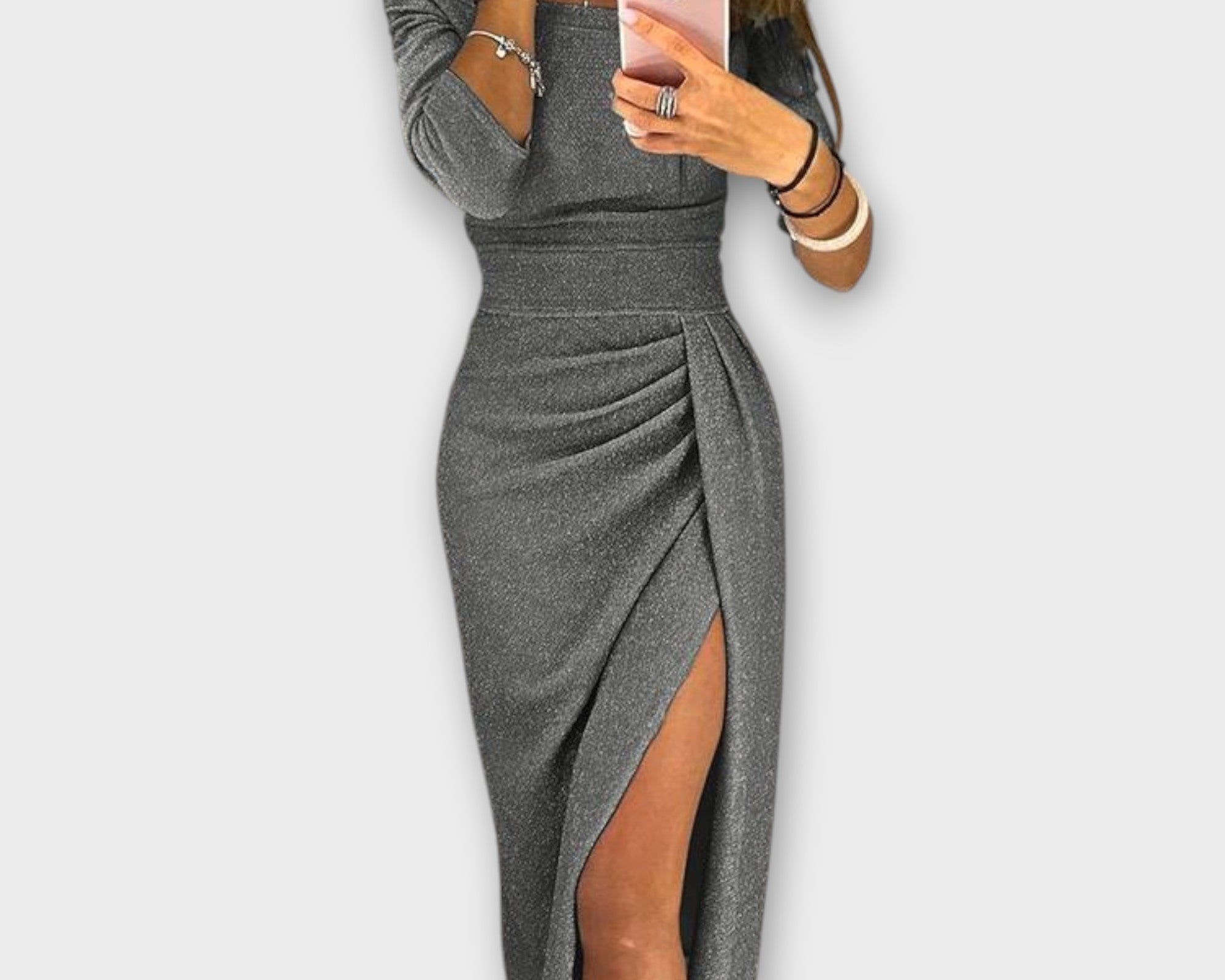 Lena - Elegantes Off-Shoulder Kleid