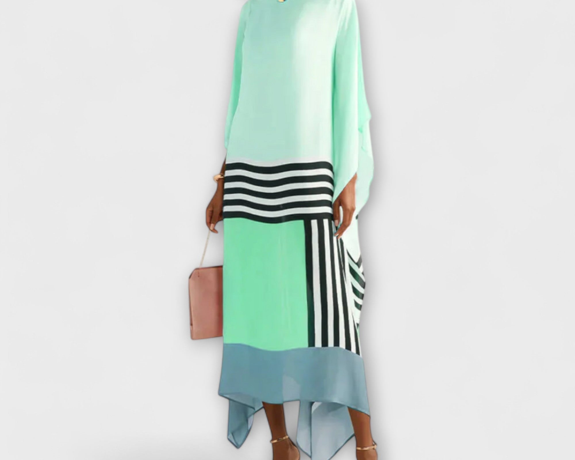 Elenora - Locker geschnittener geometrischer Kaftan