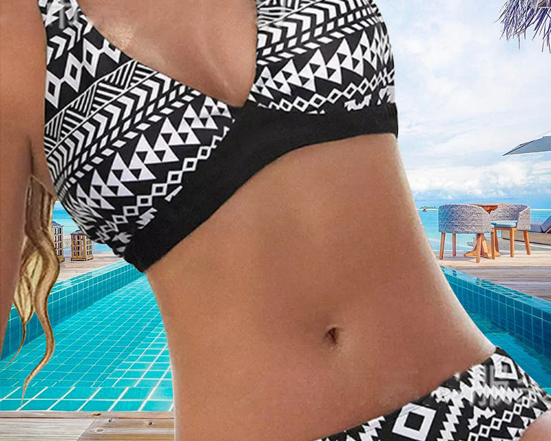 Neeltje - Bikini mit Blumen- und geometrischem Design