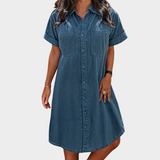 Sommerliches, sanftes Jeanskleid