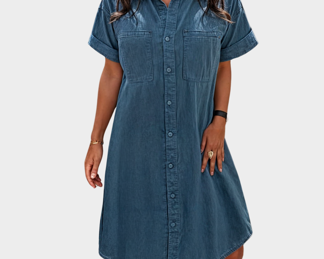 Sommerliches, sanftes Jeanskleid