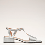Luisa | Silberne Sommersandaletten