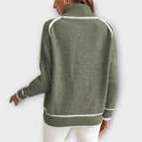 Christine - Luxuriöser olivgrüner pullover
