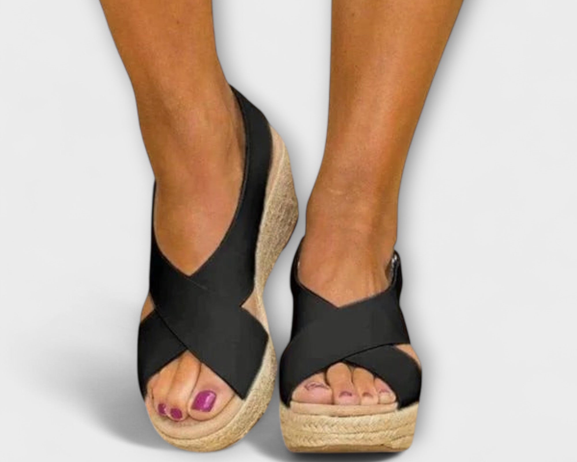 Elegante Espadrille-Sandalen