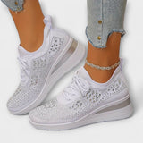 Giselle – Schillernde Orthopädische Sneakers mit Strass
