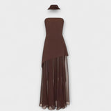 Goldie - Maxikleid aus Chiffon