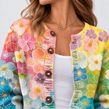 Meadows – Strickjacke mit Blumendruck
