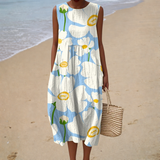 Bequemes Sommerkleid Ärmellos