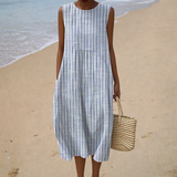 Bequemes Sommerkleid Ärmellos