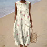 Bequemes Sommerkleid Ärmellos