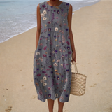 Bequemes Sommerkleid Ärmellos