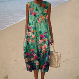 Bequemes Sommerkleid Ärmellos
