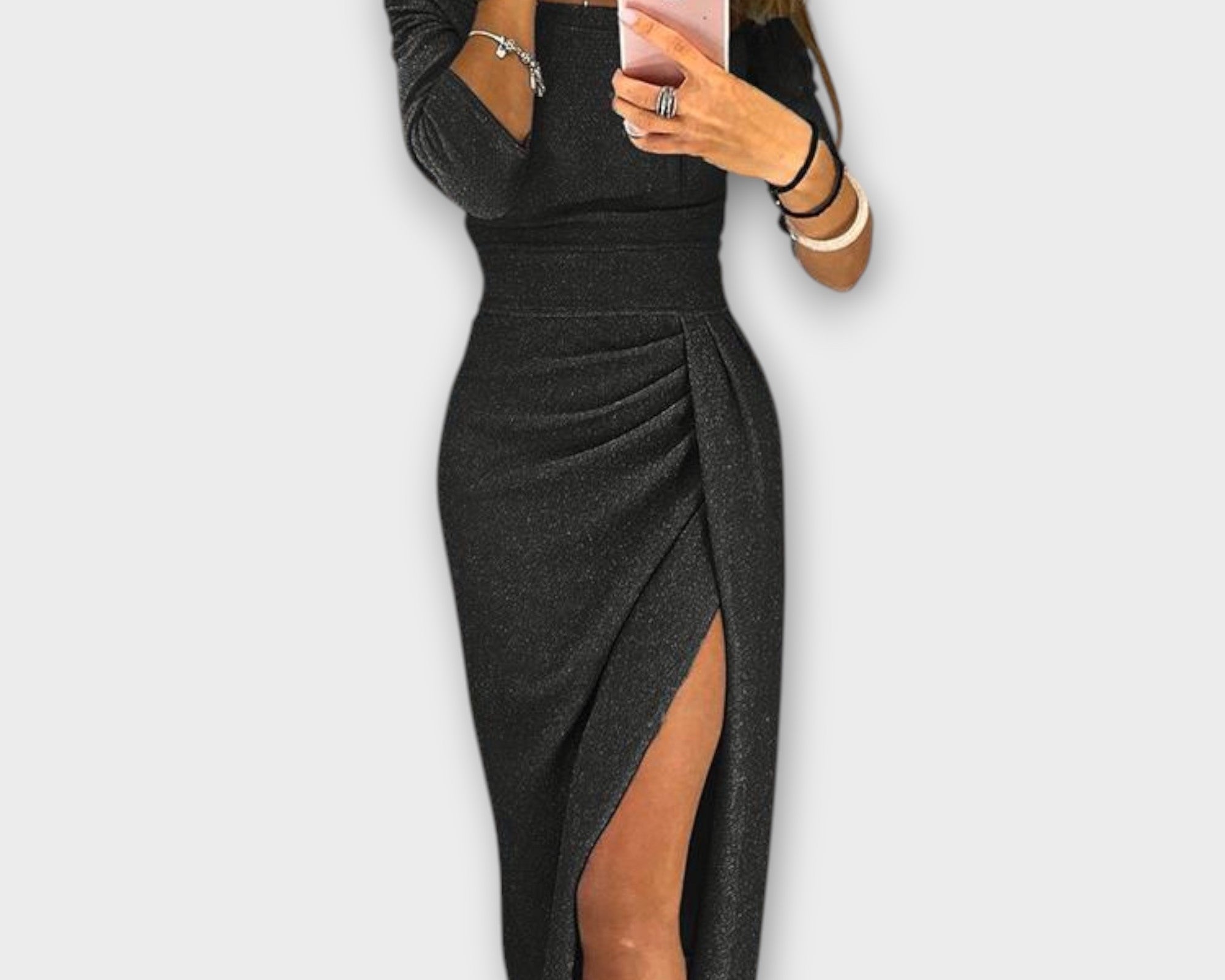 Lena - Elegantes Off-Shoulder Kleid