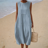 Bequemes Sommerkleid Ärmellos