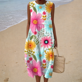 Bequemes Sommerkleid Ärmellos